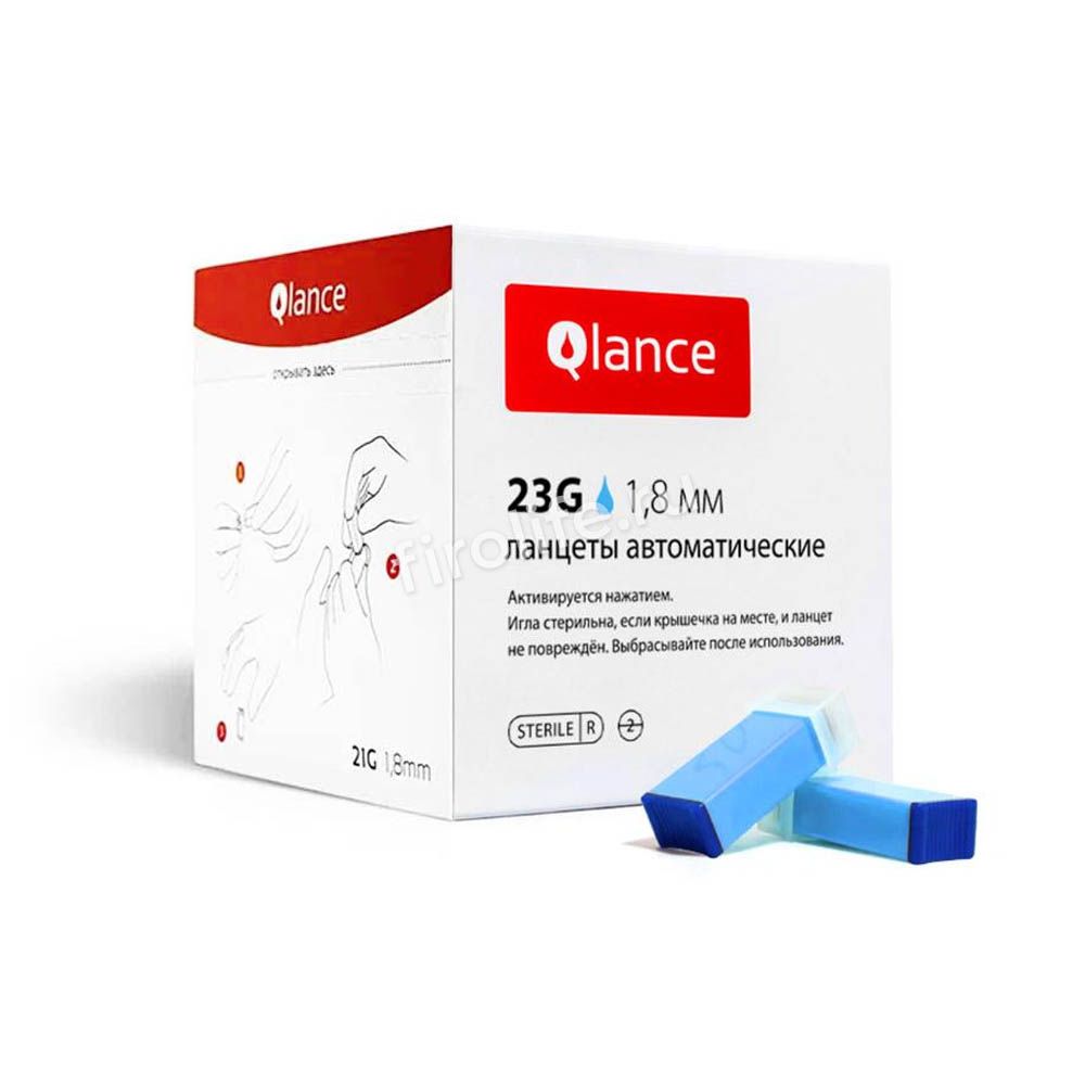 Ланцет 1,8 мм 23G Qlance Uni Lite (Уни Лайт)