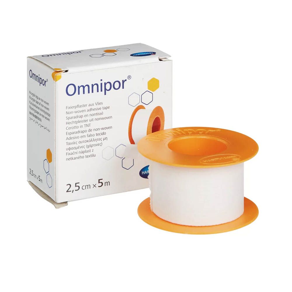 Пластырь фиксирующий из нетканого материала OMNIPOR (Омнипор) на катушке