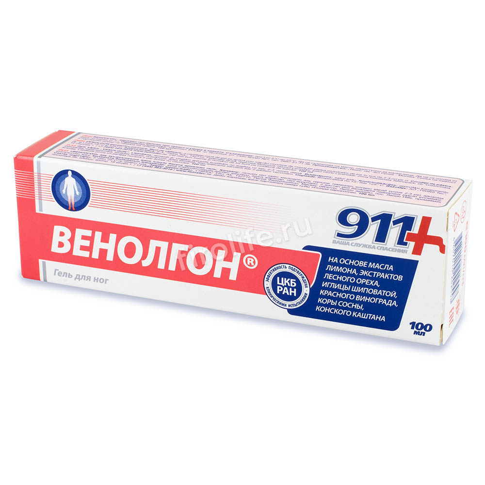 911 Венолгон гель для ног 100 мл