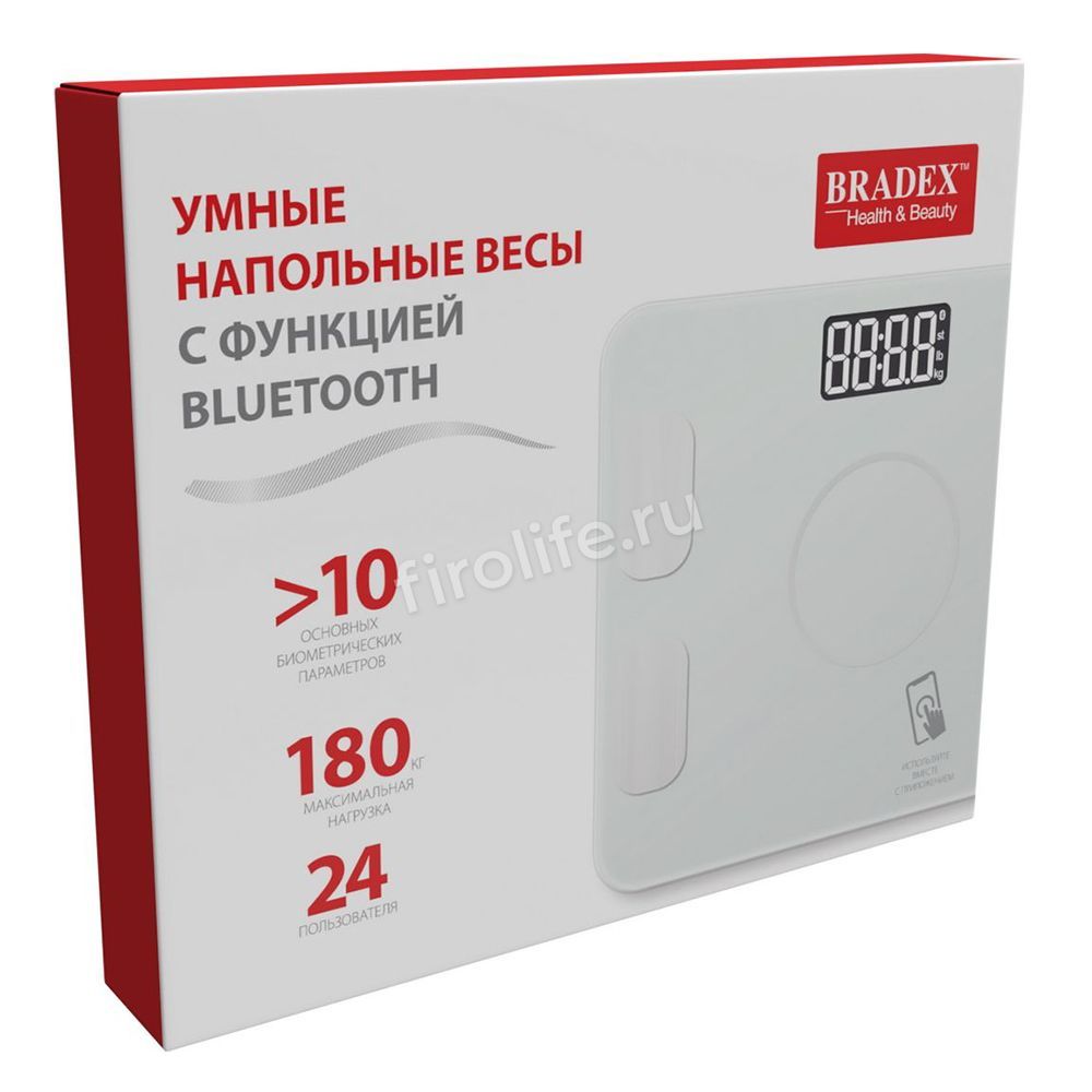Умные напольные весы с функцией Bluetooth "BRADEX"