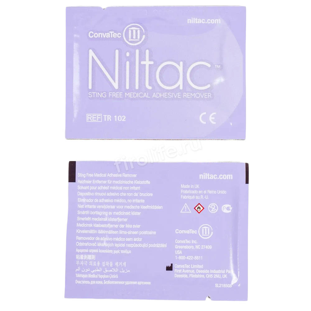 Очиститель для кожи в форме салфеток ConvaTec Niltac (30 шт)