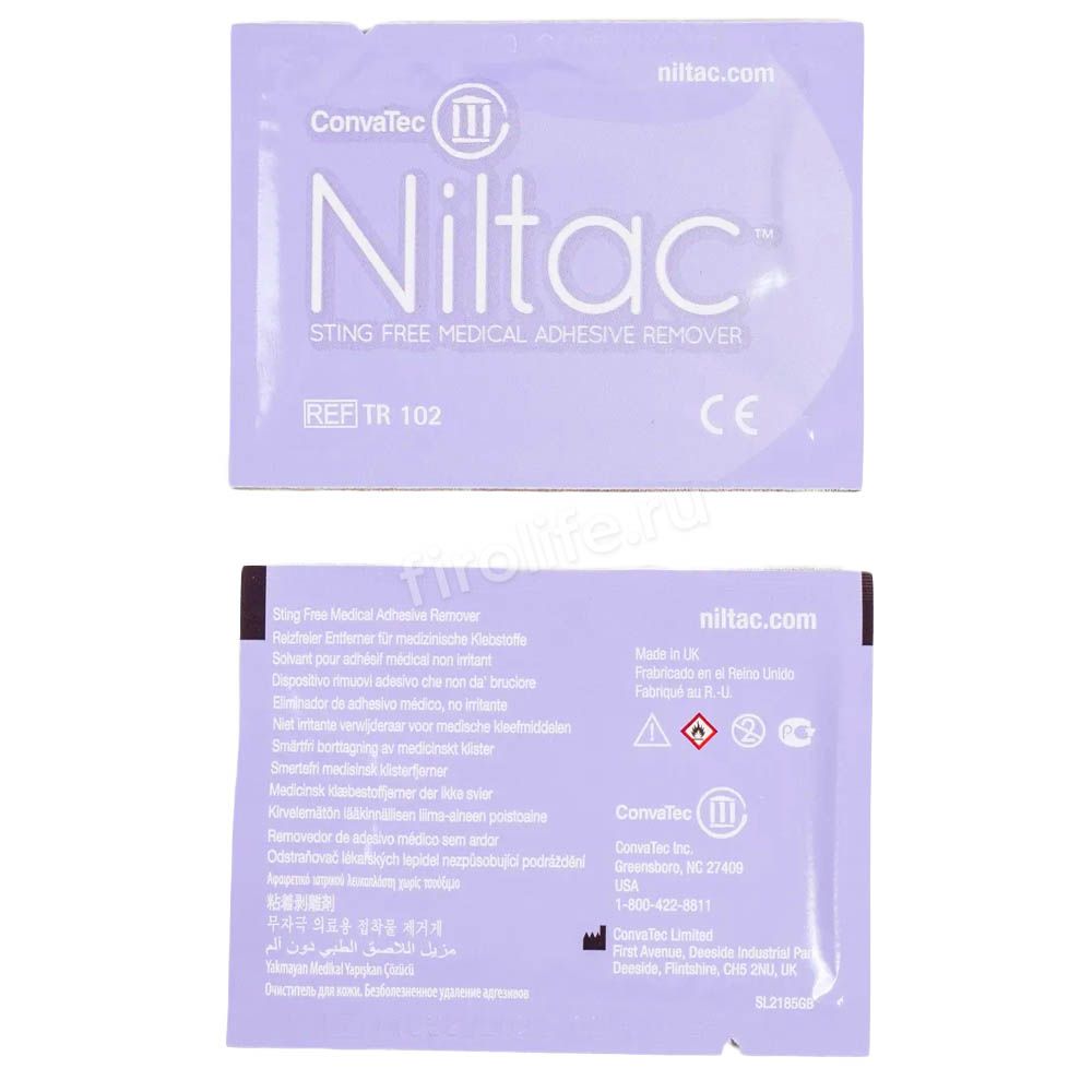 Очиститель для кожи в форме салфеток ConvaTec Niltac (30 шт)