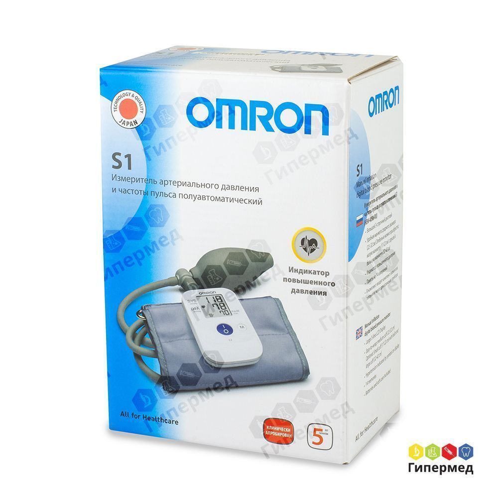 Тонометр полуавтоматический OMRON S1 (НЕМ-4030-RU)