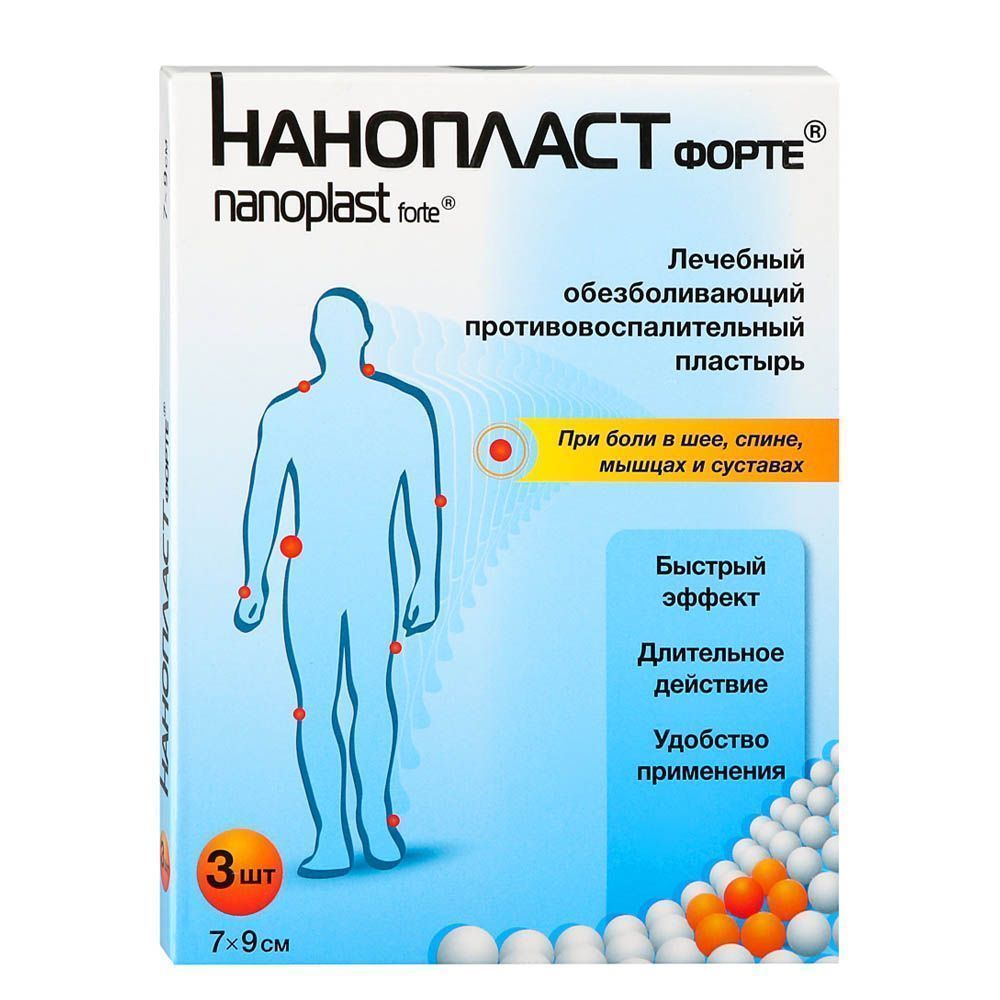 Нанопласт форте, лечебный пластырь
