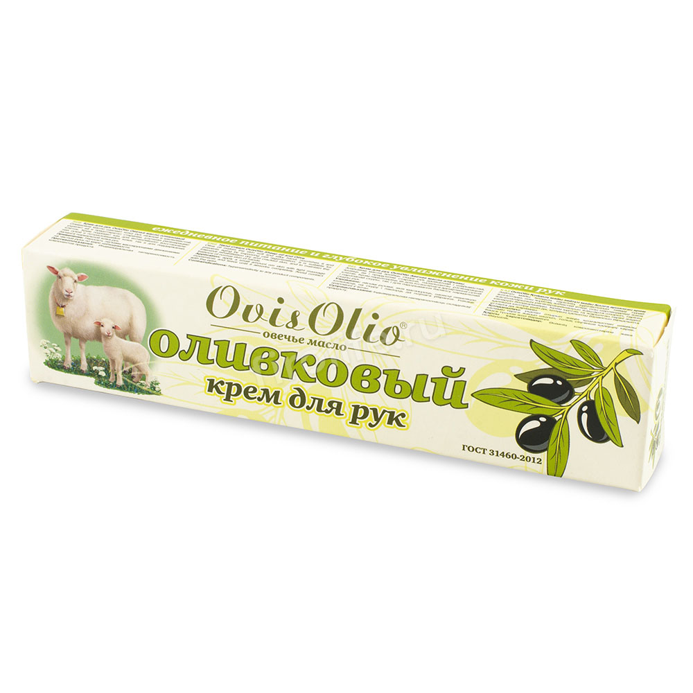Крем OvisOlio овечье масло для рук Оливковый, 44 мл