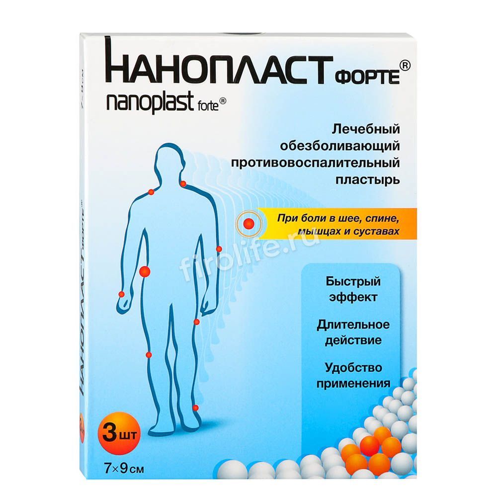 Нанопласт форте, лечебный пластырь