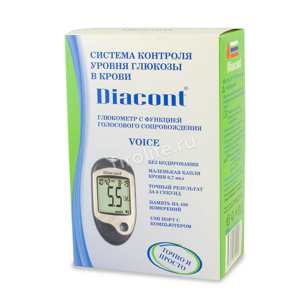 Глюкометр Diacont Voice (Диаконт Войс) - говорящий