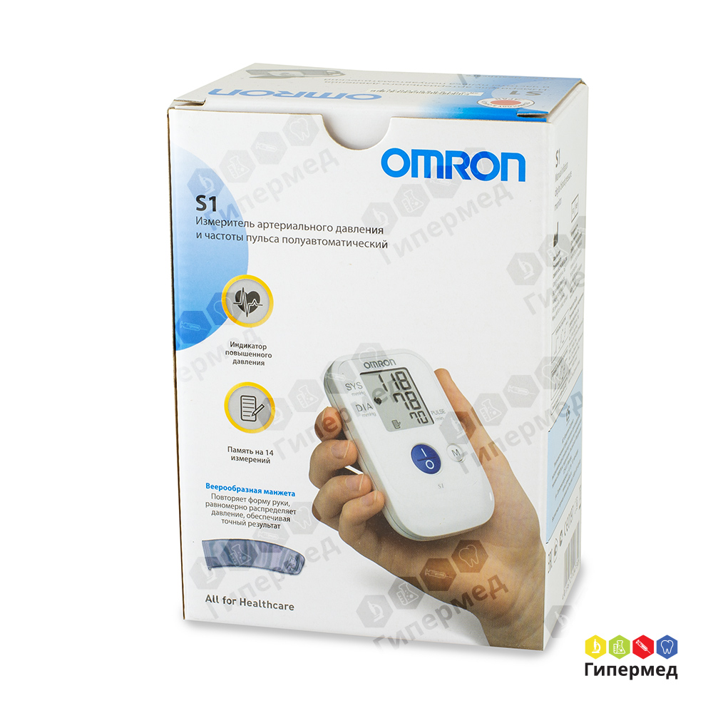 Тонометр полуавтоматический OMRON S1 (НЕМ-4030-RU)
