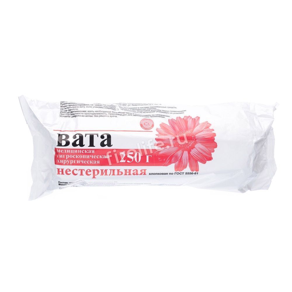 Вата хирургическая нестерильная Ника (Розовый фламинго)