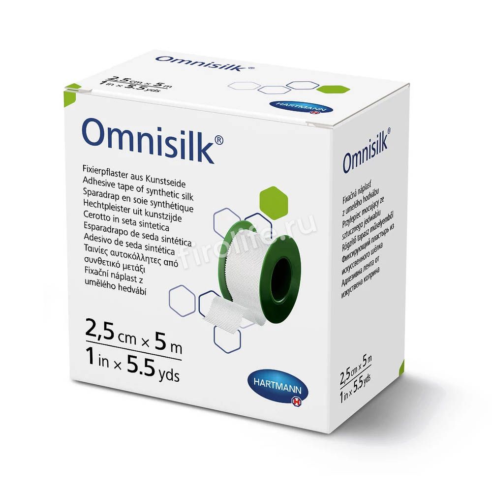 Пластырь фиксирующий из шелка OMNISILK (Омнисилк) на катушке