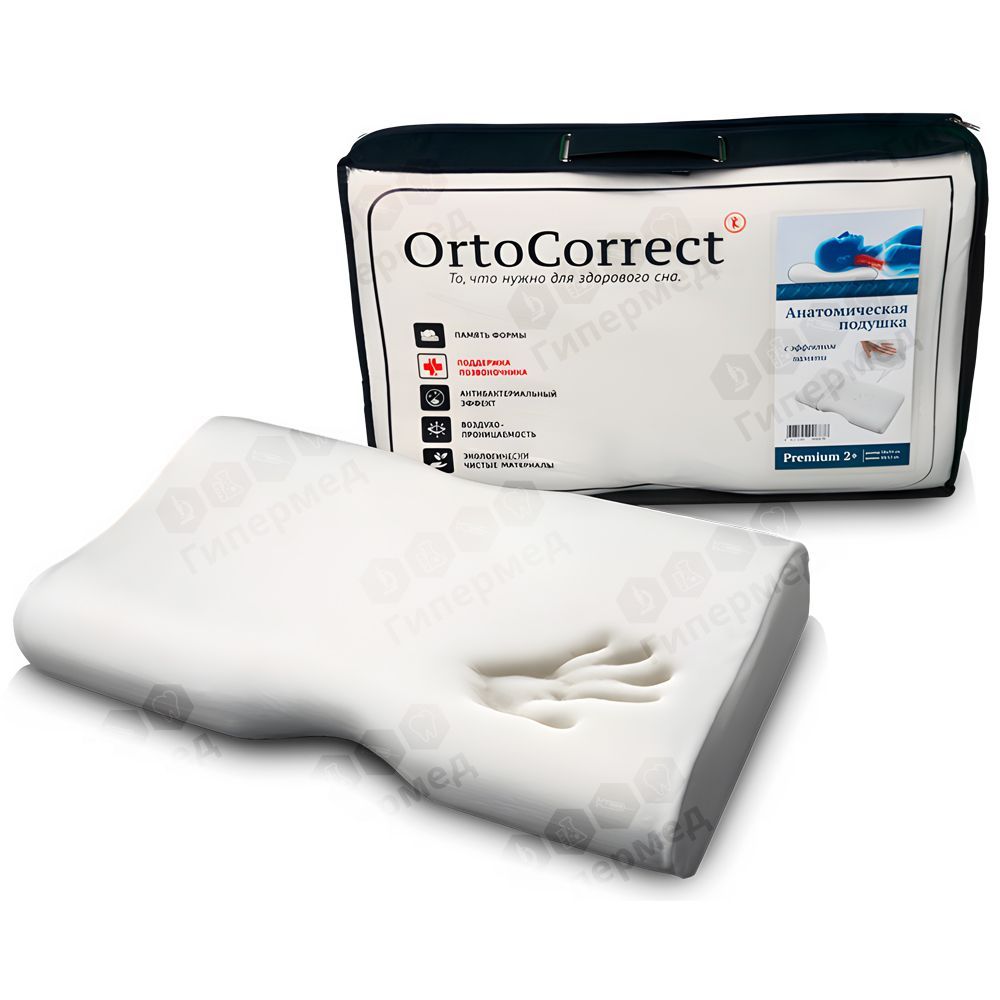 Ортопедическая подушка Premium 2 Plus (Ortocorrect)