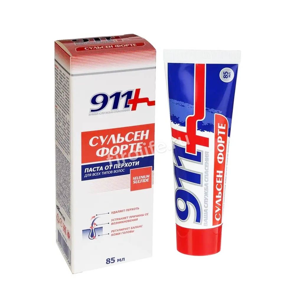 Паста от перхоти 911 Сульсен Форте, 85 мл 