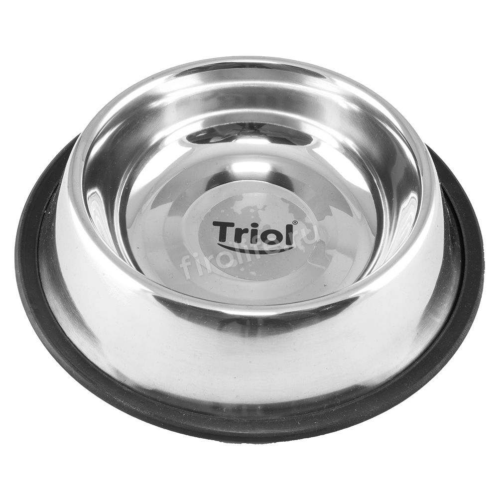 Миска металлическая на резинке 0,7л Triol