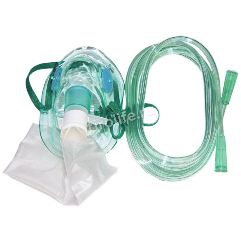 Маска кислородная с мешком и удлинительной трубкой FS931 (Alba Healthcare)